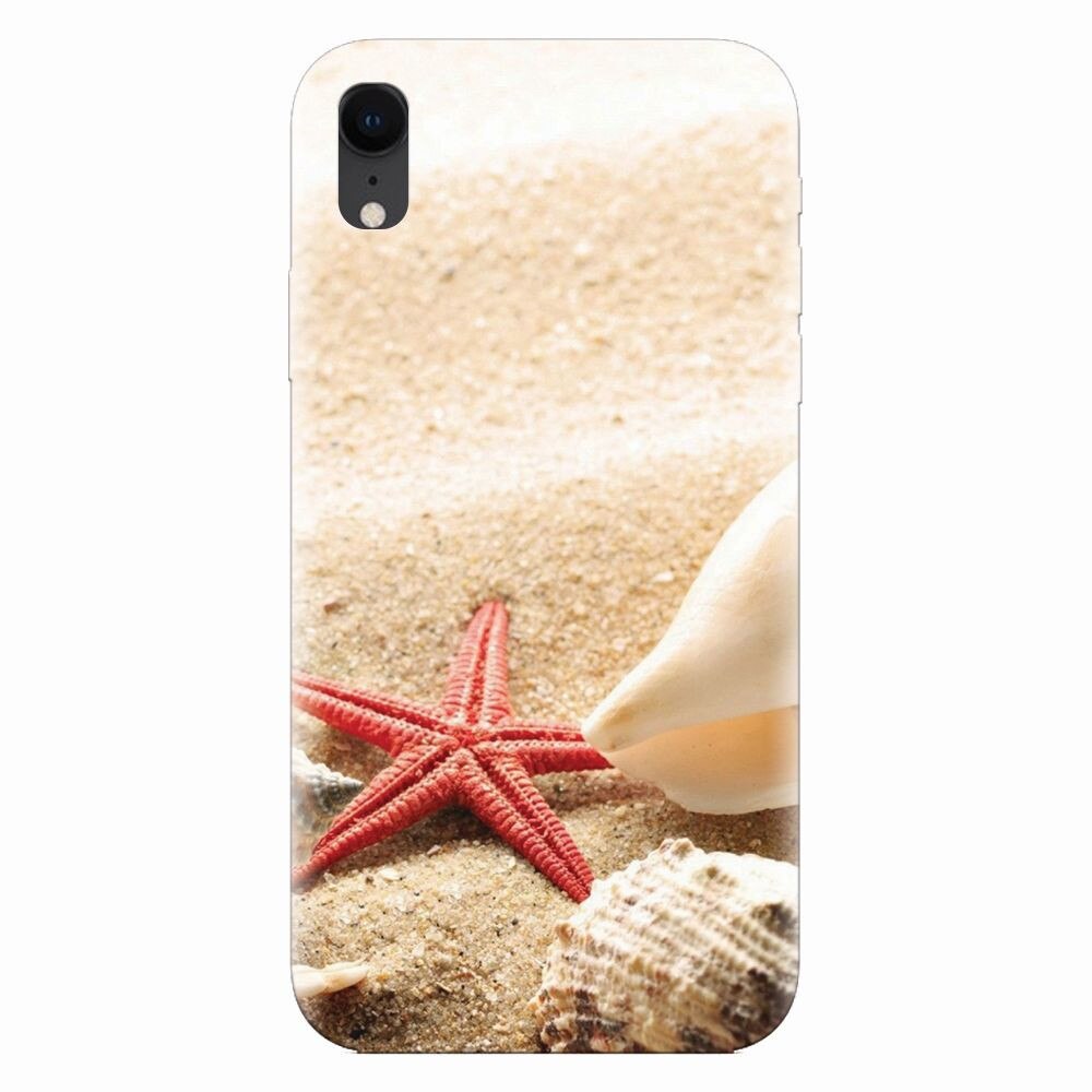 Husa silicon pentru Apple Iphone XR, Beach Shells And Starfish