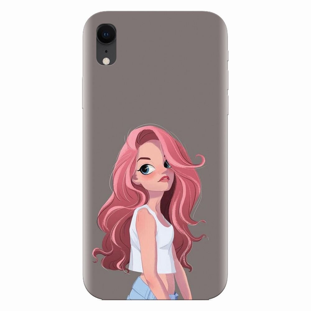 Husa silicon pentru Apple Iphone XR, Cute Girl