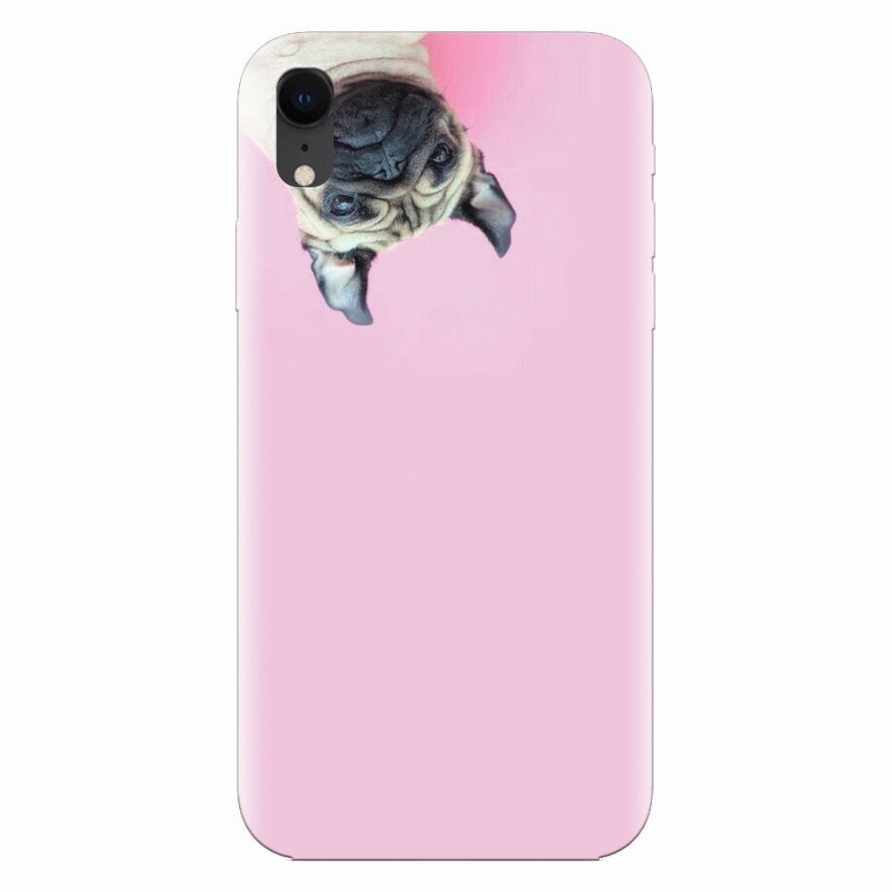 Husa silicon pentru Apple Iphone XR, Dog And Pink