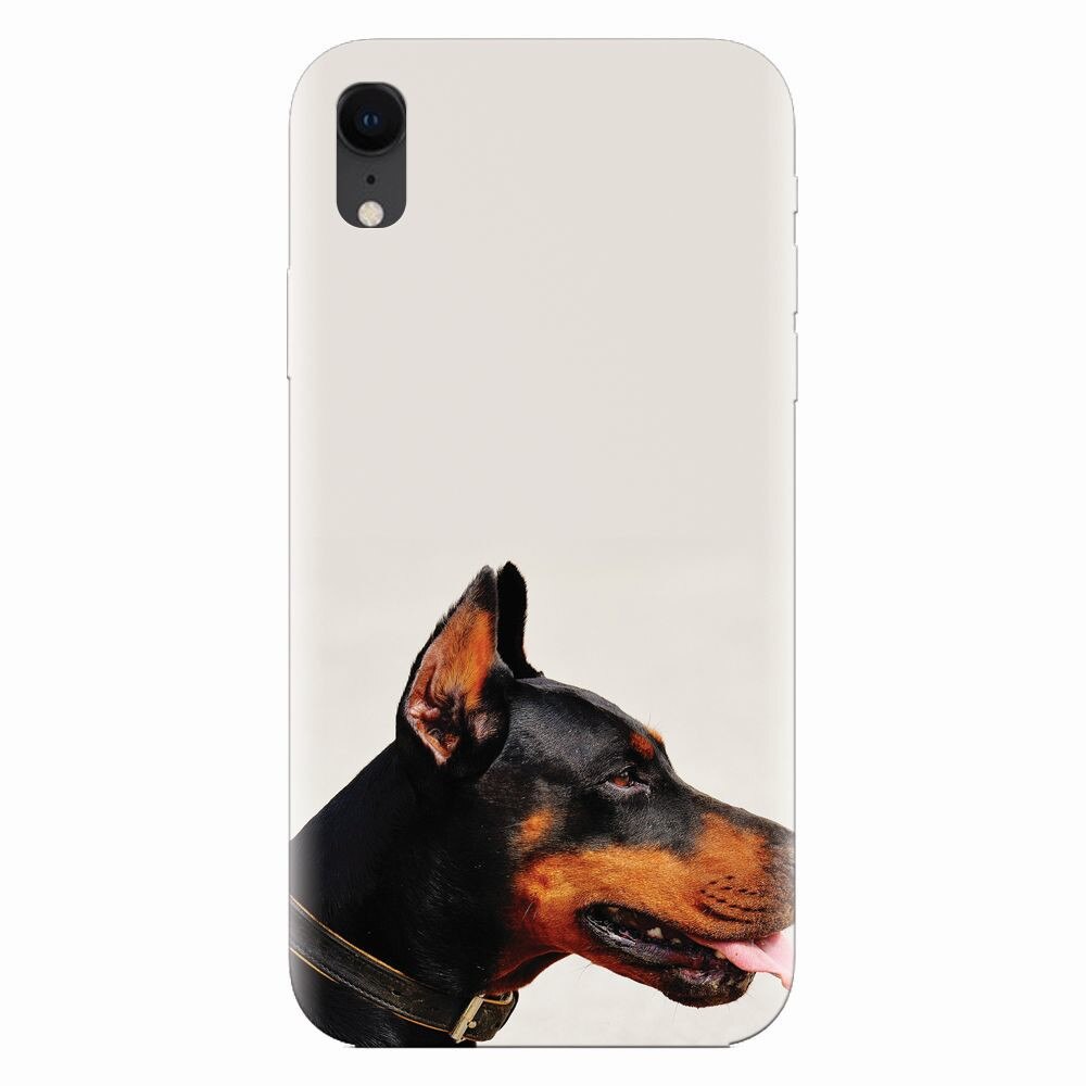 Husa silicon pentru Apple Iphone XR, Doberman