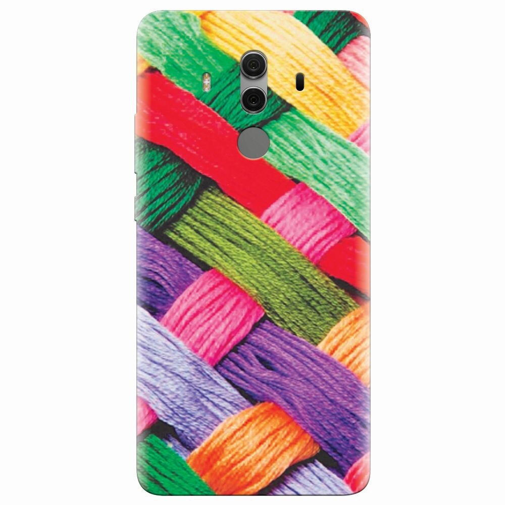 Husa silicon pentru Huawei Mate 10 Pro, Colorful Woolen Art