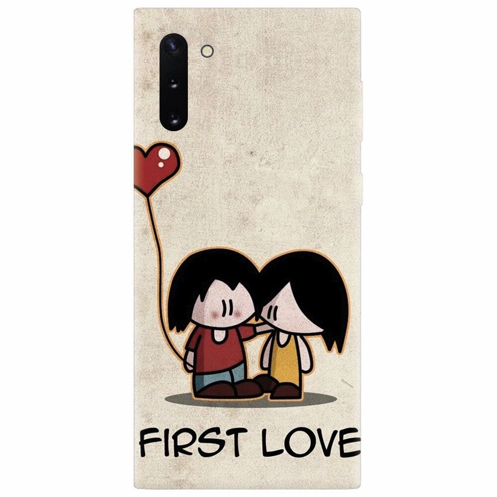 Husa silicon pentru Samsung Galaxy Note 10, First Love Great Lock Screen