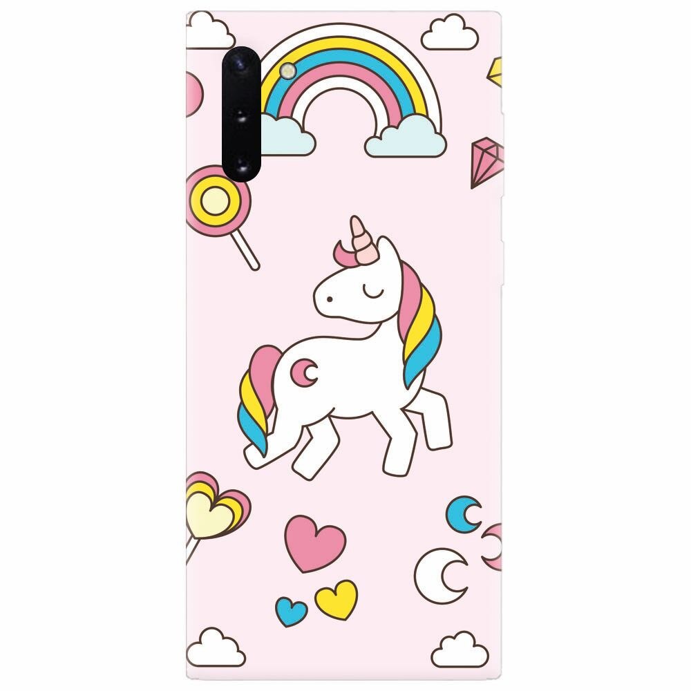 Husa silicon pentru Samsung Galaxy Note 10, Cute Unicorn
