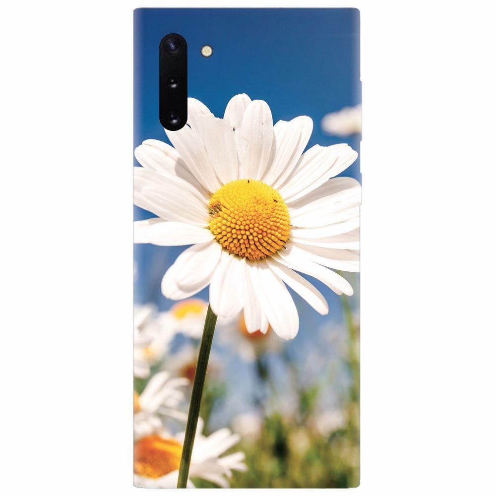 Husa silicon pentru Samsung Galaxy Note 10, Daisies Field Flowers