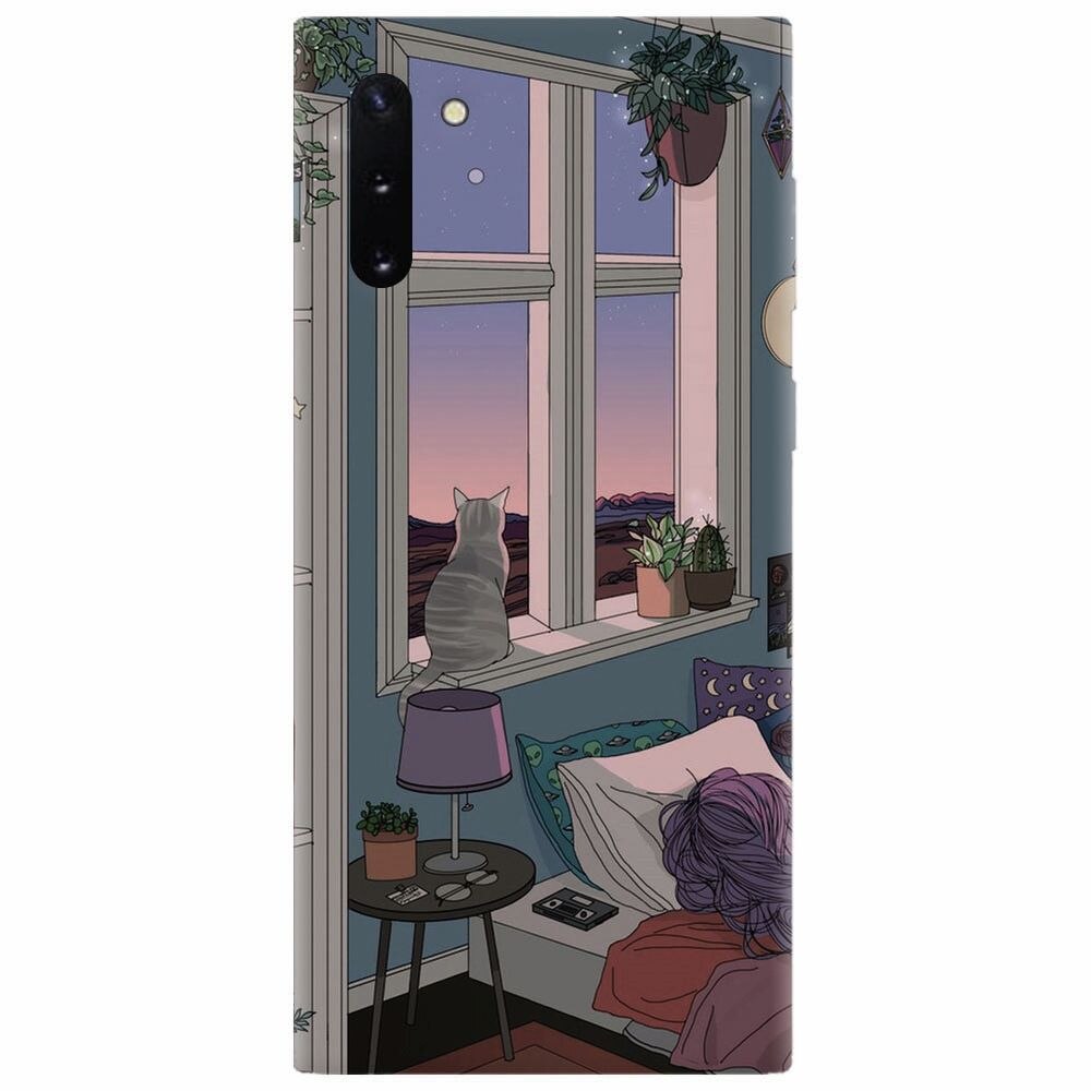 Husa silicon pentru Samsung Galaxy Note 10, Girl Room