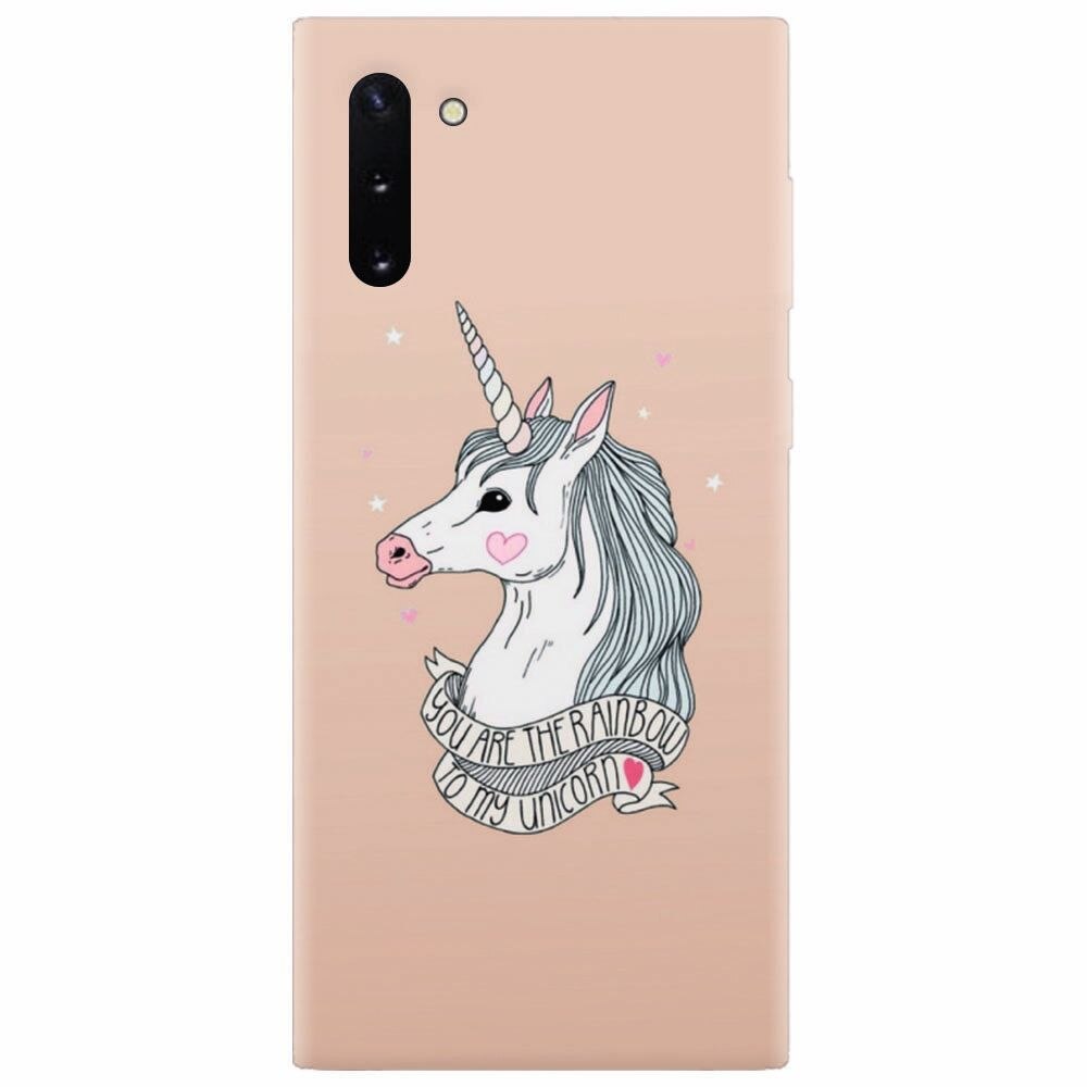 Husa silicon pentru Samsung Galaxy Note 10, Cute Rose Gold