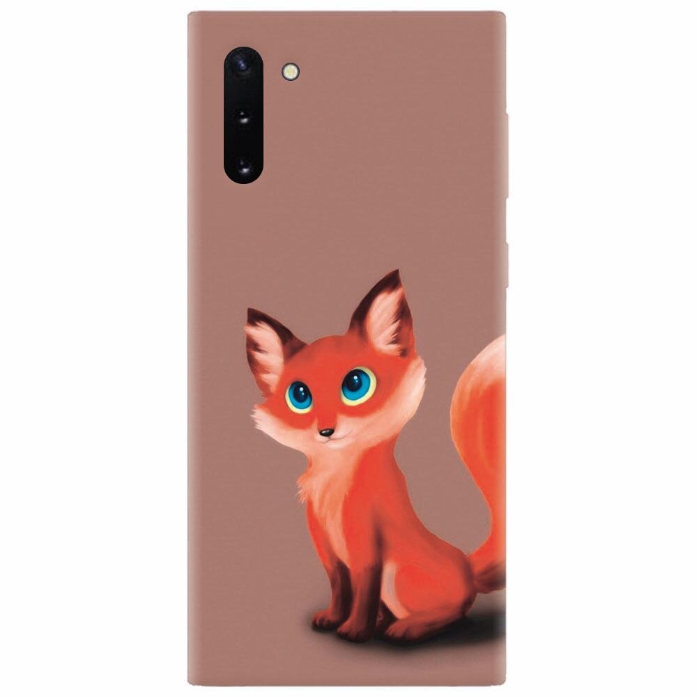 Husa silicon pentru Samsung Galaxy Note 10, Fox Cartoon Animal And