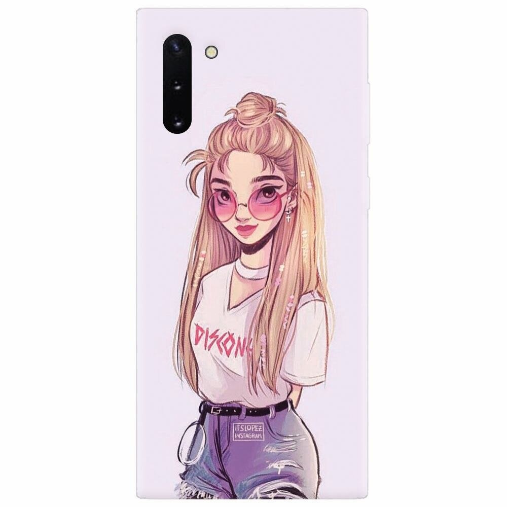 Husa silicon pentru Samsung Galaxy Note 10, Girl Look