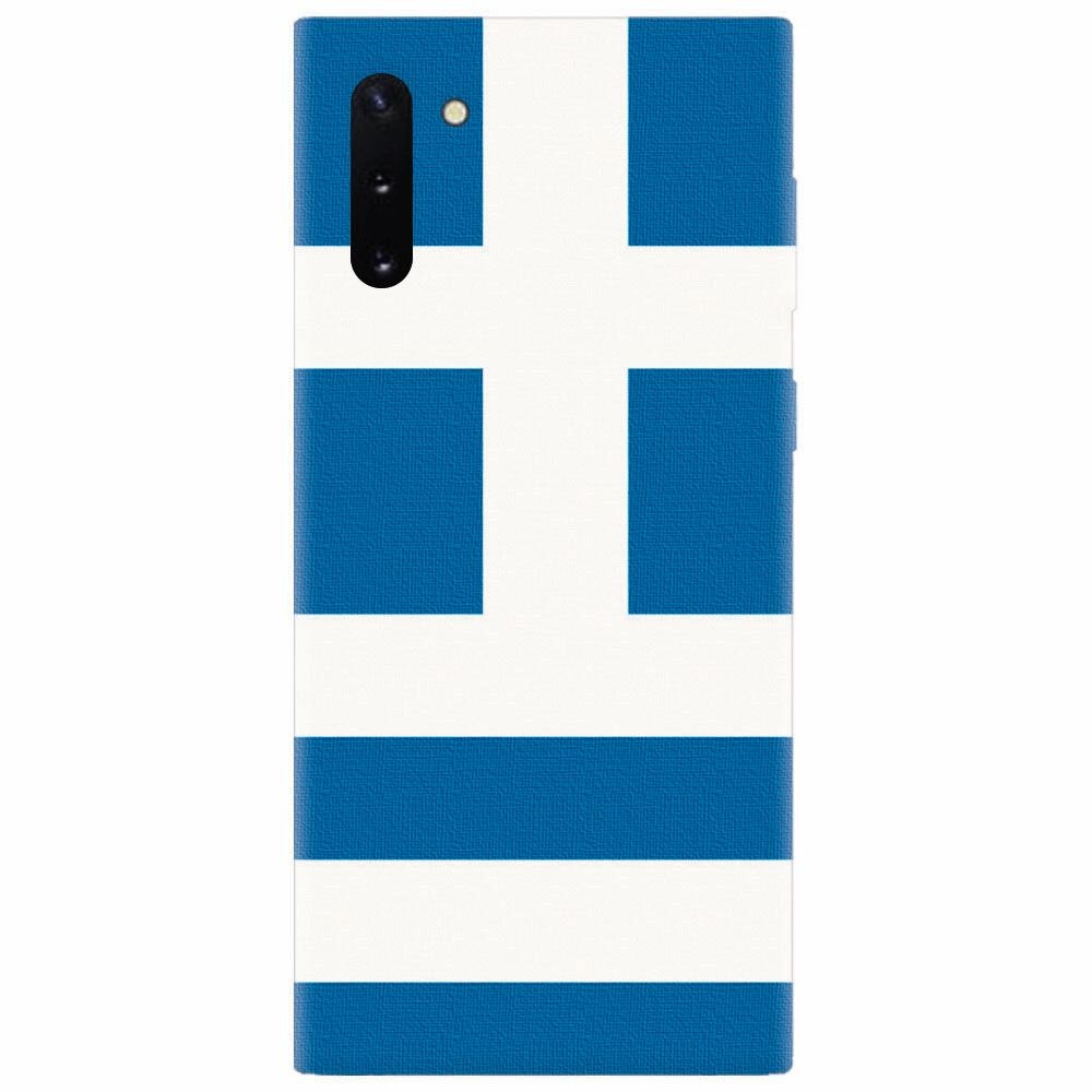 Husa silicon pentru Samsung Galaxy Note 10, Greece Flag