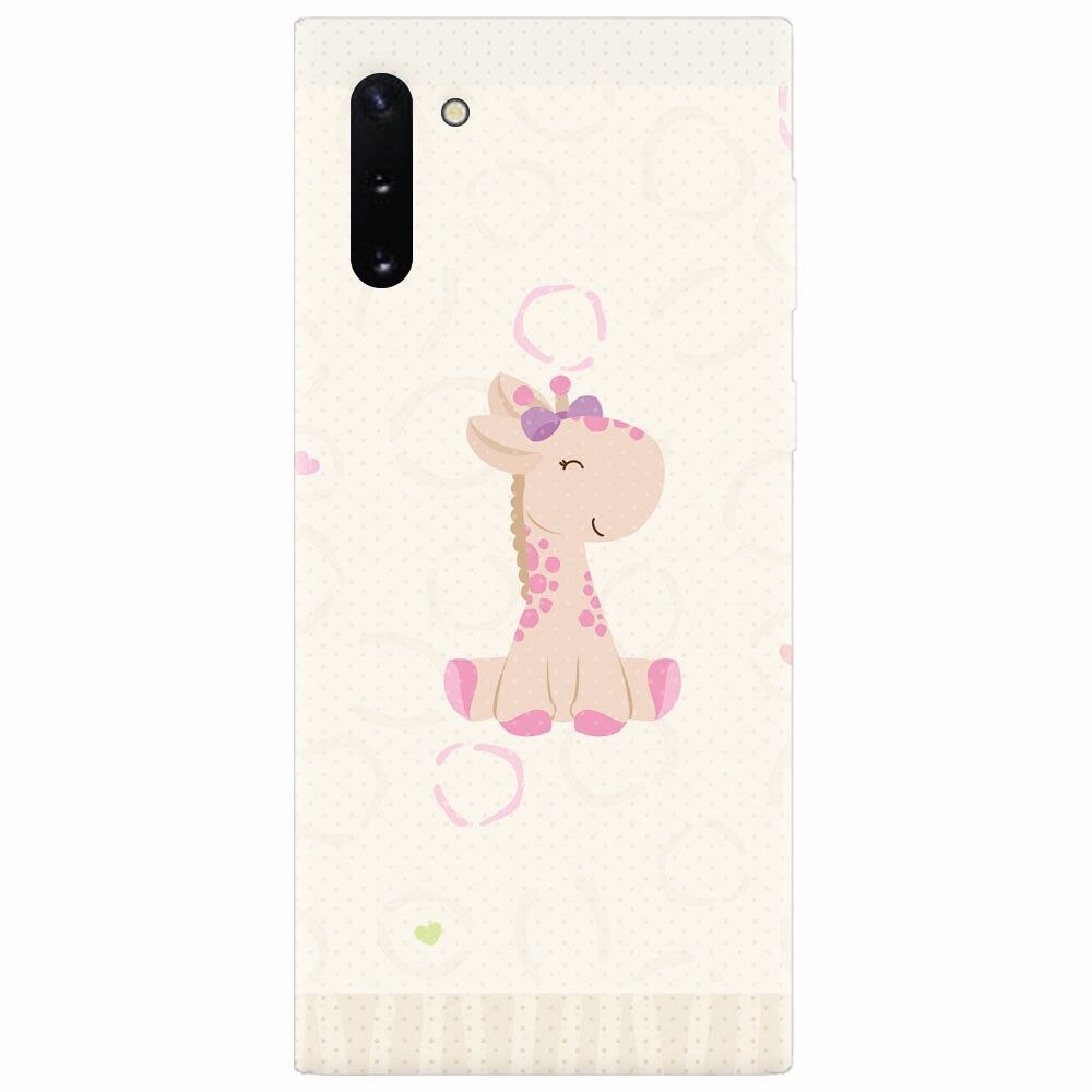 Husa silicon pentru Samsung Galaxy Note 10, Giraffe Cute