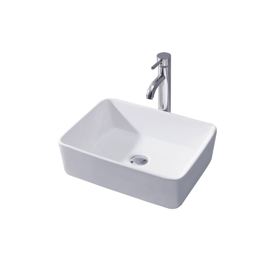 Lavoar Anita N, 48x36 cm, montaj pe blat, design modern, fara gaura baterie si preaplin