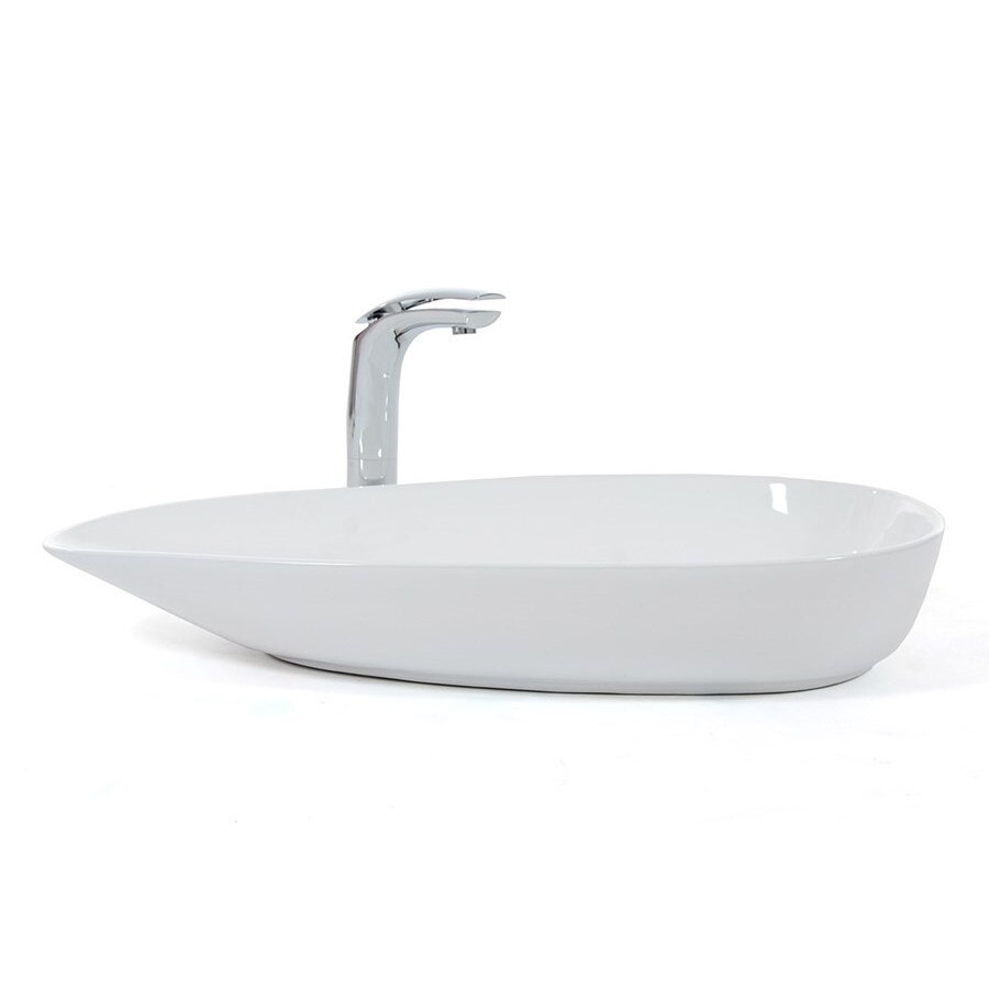 Lavoar Greta, design unic, ceramica alba de cea mai inalta calitate, montaj pe blat