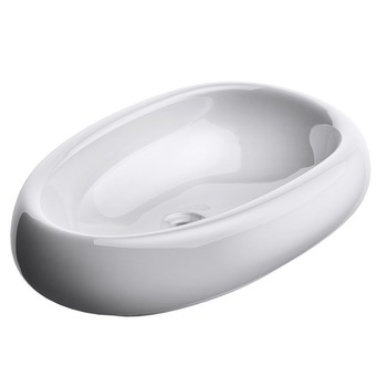 Lavoar Ego 894, ceramica sanitara, montaj pe blat, fara gaura de baterie, 56x38 cm Lavoar Ego 894, ceramica sanitara, montaj pe blat, fara gaura de baterie, 56x38 cm