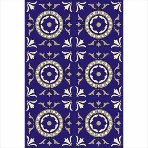 Set stickere autocolante faianta decorativa 20cm x 30cm, model deco albastru 5