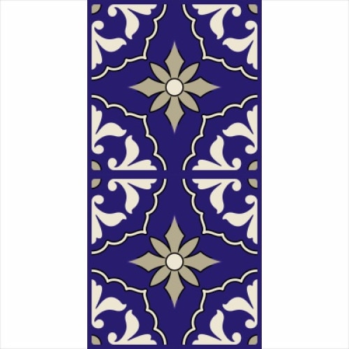 Set stickere autocolante faianta decorativa 20cm x 40cm, model deco albastru 3