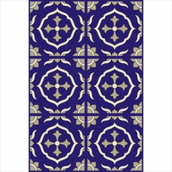 Set stickere autocolante faianta decorativa 20cm x 30cm, model deco albastru 7 Set stickere autocolante faianta decorativa 20cm x 30cm, model deco albastru 7