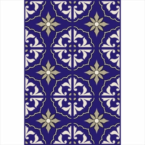 Set stickere autocolante faianta decorativa 20cm x 30cm, model deco albastru 4