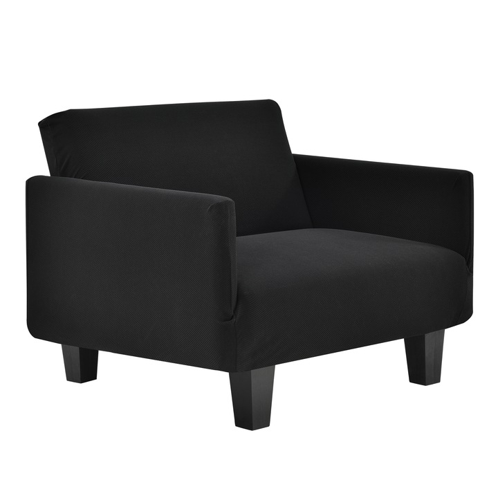 [neu.haus]® Fotel huzat 70-120 cm széles fotelra bútorhuzat stretch fekete