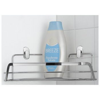 Etajera coltar Feridras Francy, otel cromat, argintiu, 22x22x10cm Etajera coltar Feridras Francy, otel cromat, argintiu, 22x22x10cm