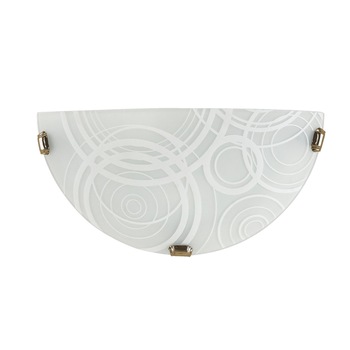 Aplica Lampex K1 Aplis din sticla si metal, Alb/Gri Aplica Lampex K1 Aplis din sticla si metal, Alb/Gri