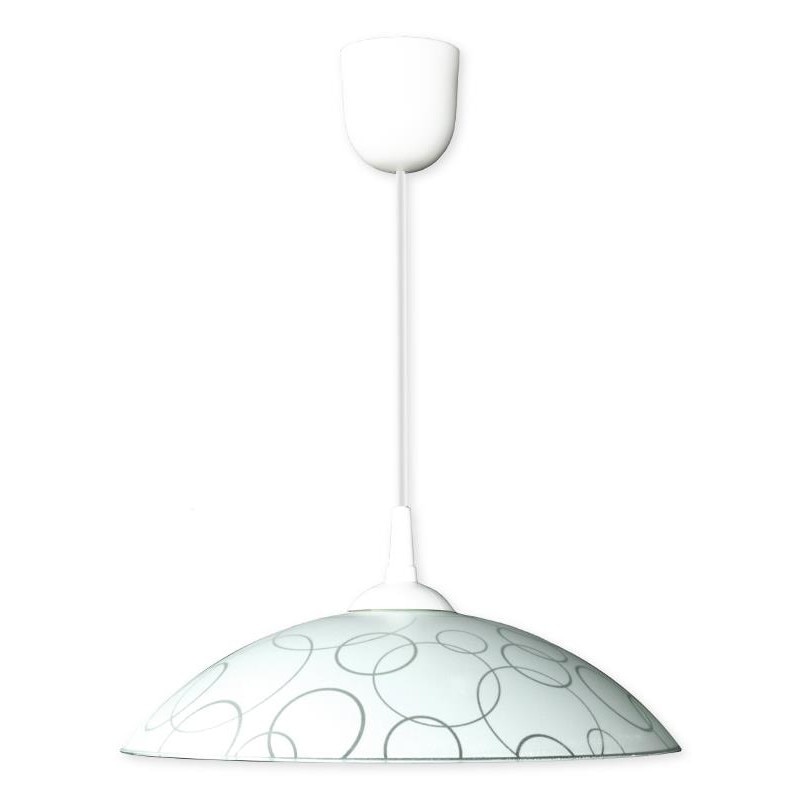 Pendul Texas Z1, Lampex, E27, 1 x 60 W, Alb