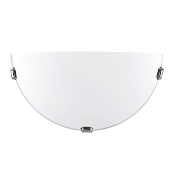 Aplica Lampex K1 Beijing Eco din sticla si metal, Alb/Argintiu Aplica Lampex K1 Beijing Eco din sticla si metal, Alb/Argintiu