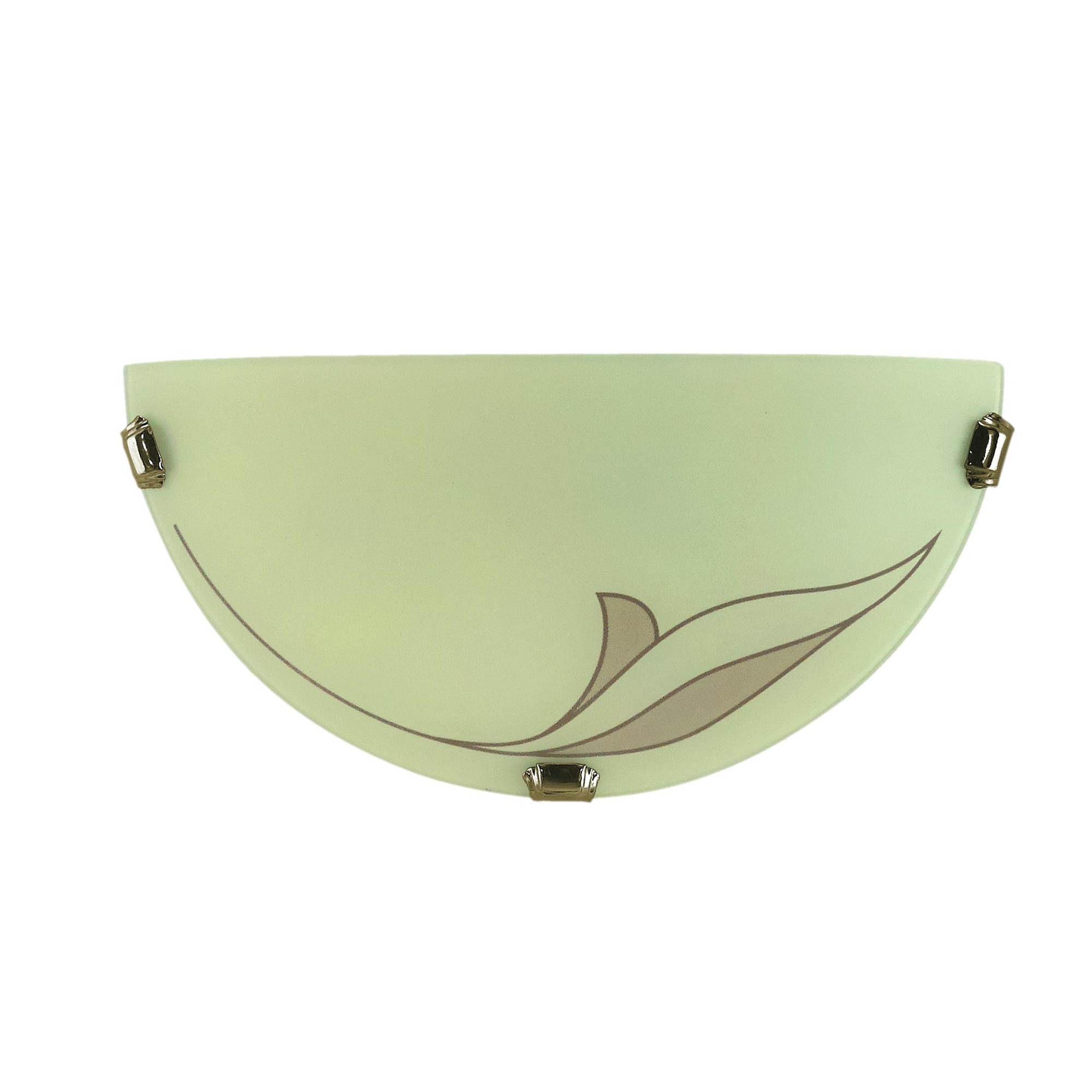 Aplica Lampex K1 Asti din sticla si metal, Bej