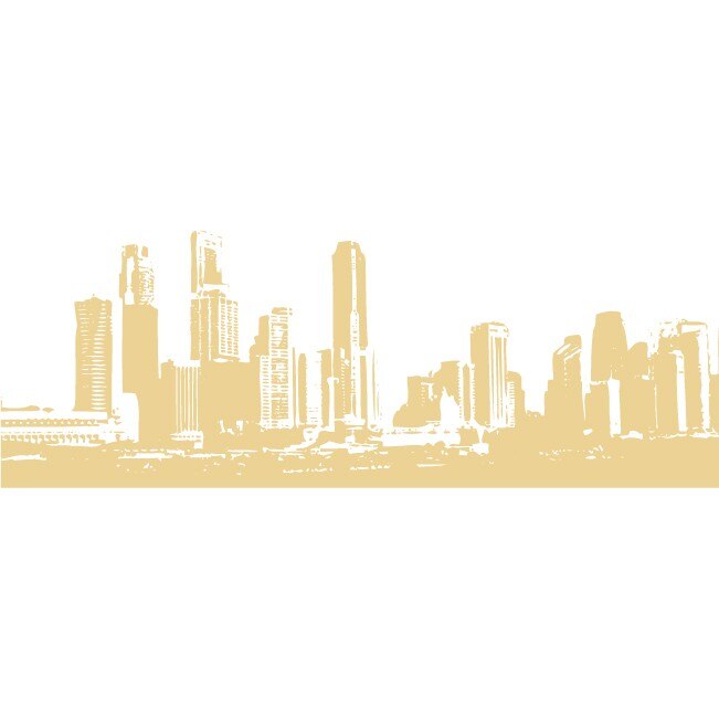 Lumea americanelor - Sticker Decorativ - Bej - 113 x 40 cm