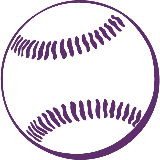 Minge baseball - Sticker Decorativ - Indigo - 83 x 83 cm