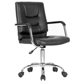 Scaun directorial piele ecologica GN31, negru Scaun directorial piele ecologica GN31, negru