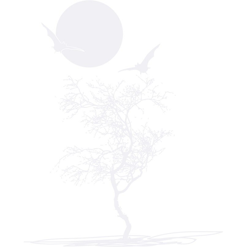 Luna si liliac - Sticker Decorativ - Alb polar - 110 x 137 cm