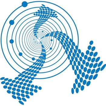 Whirl Arrow - Sticker Decorativ - Albastru - 83 x 81 cm Whirl Arrow - Sticker Decorativ - Albastru - 83 x 81 cm