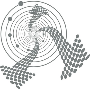 Whirl Arrow - Sticker Decorativ - Gri Metal - 83 x 81 cm Whirl Arrow - Sticker Decorativ - Gri Metal - 83 x 81 cm