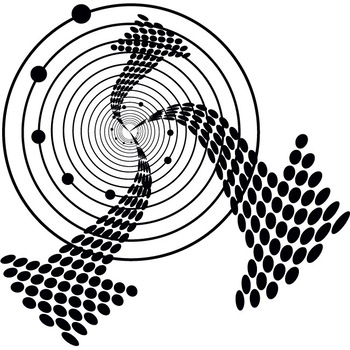 Whirl Arrow - Sticker Decorativ - Negru - 83 x 81 cm Whirl Arrow - Sticker Decorativ - Negru - 83 x 81 cm