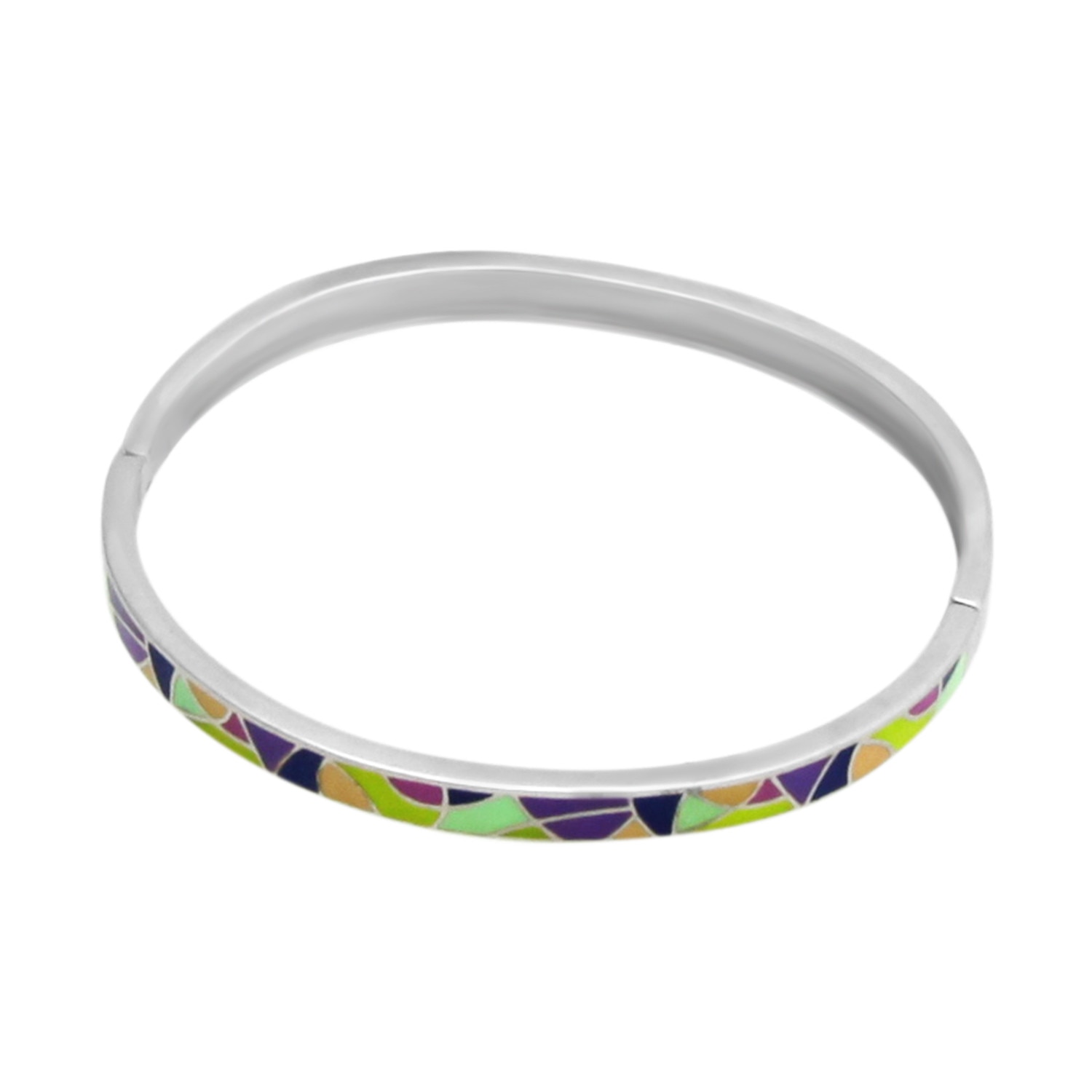 Bratara fixa din Argint 925 cu email