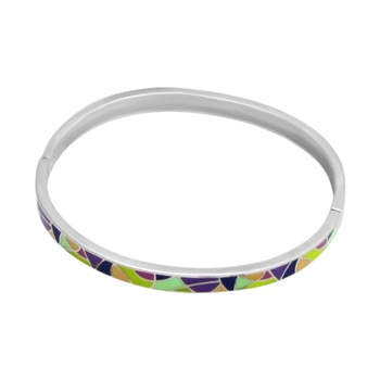 Bratara fixa din Argint 925 cu email Bratara fixa din Argint 925 cu email