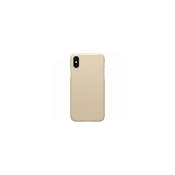 Husa Nillkin Super Frosted Shield Aurie + Folie Sticla Pentru Iphone X,10 Husa Nillkin Super Frosted Shield Aurie + Folie Sticla Pentru Iphone X,10