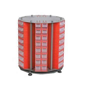 Organizator rotativ 72 module CMU 10, rosu Organizator rotativ 72 module CMU 10, rosu