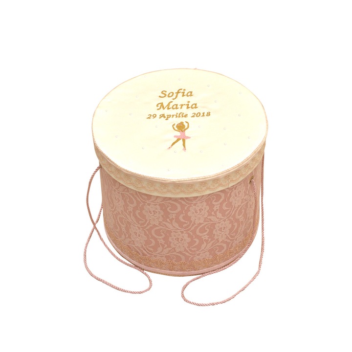 Cutie brodata pentru trusou de biserica Micuta Balerina