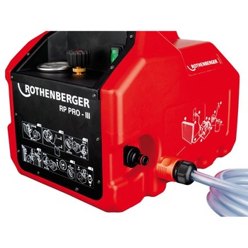 Pompa manuala de umplere si testare Rothenberger RP PRO III, 1,3KW, 40 bari, 8l/min Pompa manuala de umplere si testare Rothenberger RP PRO III, 1,3KW, 40 bari, 8l/min