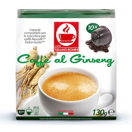 Capsule Cafea Cu Ginseng Compatibile Dolce Gusto Tiziano Bonini 130 G 10 Buc Emag Ro