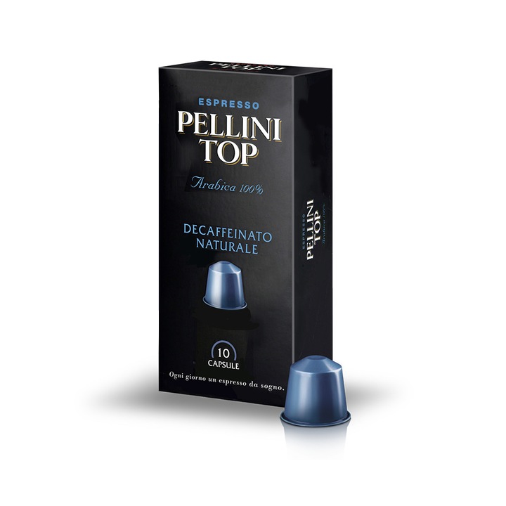 Cafea capsule nespresso Pellini Top Decaffeinato Naturale 10buc/cutie (5gr/caps)