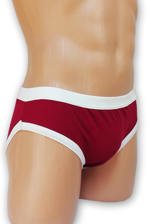 SmithBoxer Szegőpántos bordó slip, Bordó