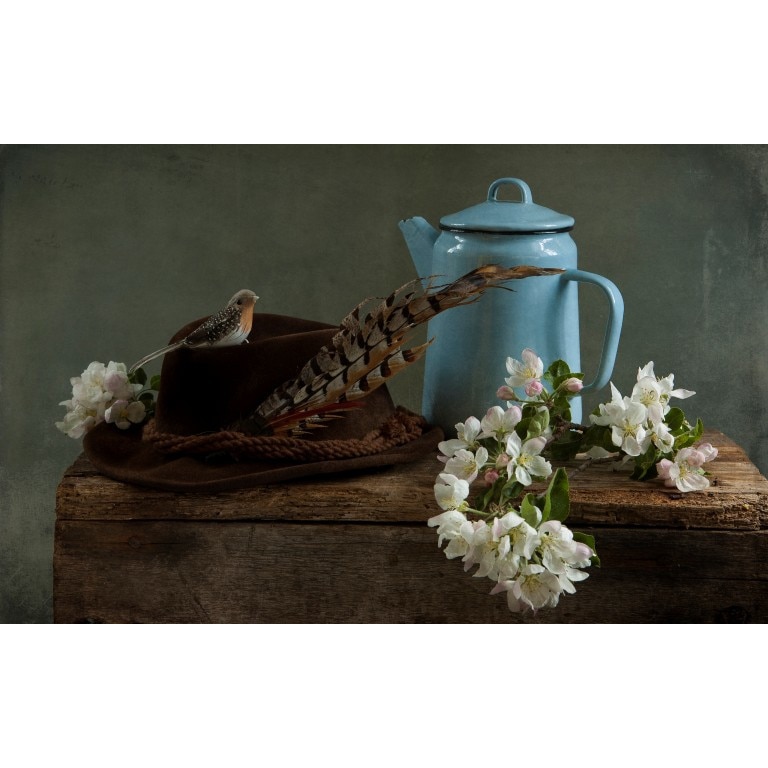 Tablou canvas Divanul cu flori, 50x90 cm