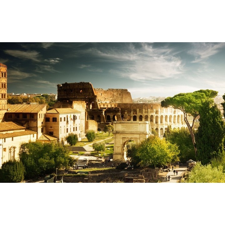 Fototapet autoadeziv Canvas Ruinele Romei, 100x70 cm