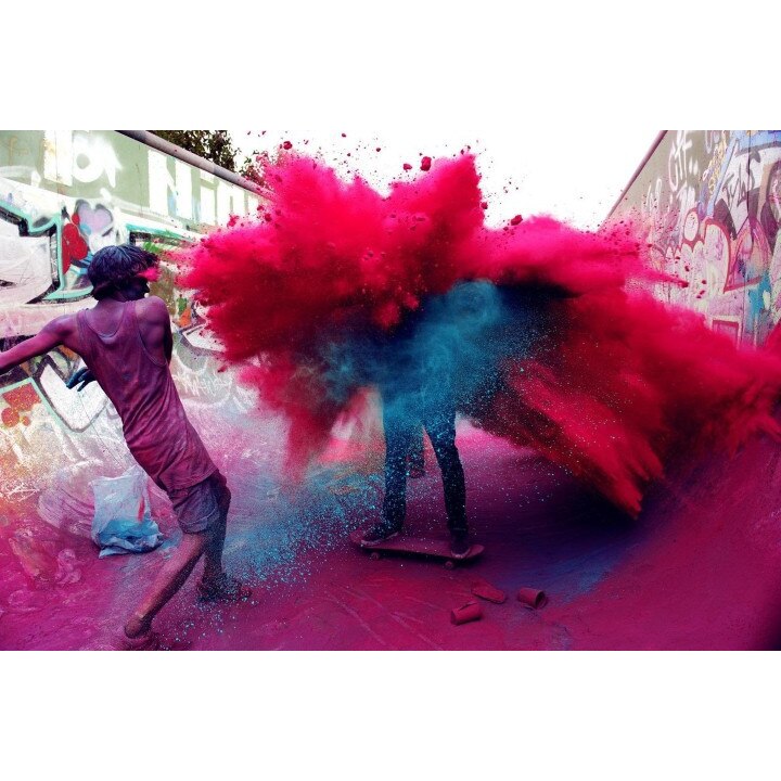 Tablou canvas Oameni in culori, 60x40 cm