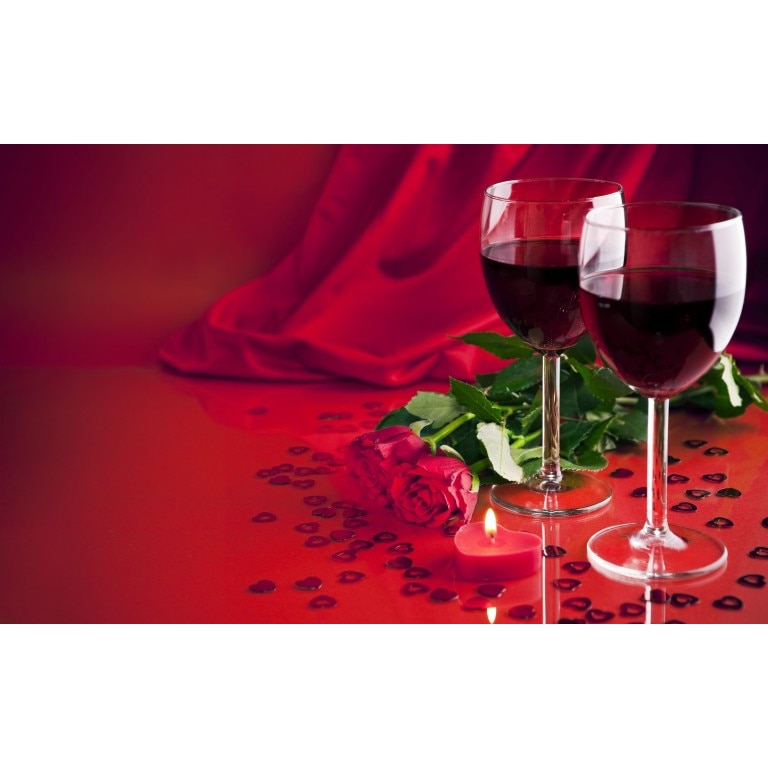 Tablou canvas 50x35 cm, Drinks and food model 18