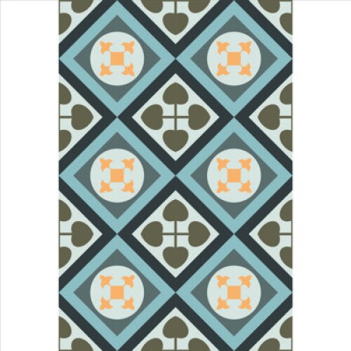 Set stickere autocolante faianta decorativa 20cm x 30cm model decorativ multicolor