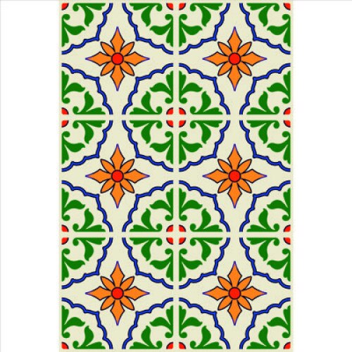 Set stickere autocolante faianta decorativa 20cm x 30cm, model deco multicolor 7