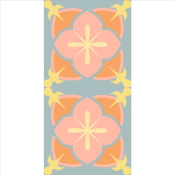 Set stickere autocolante faianta decorativa 20cm x 40cm, model decorativ gri cu portocaliu Set stickere autocolante faianta decorativa 20cm x 40cm, model decorativ gri cu portocaliu